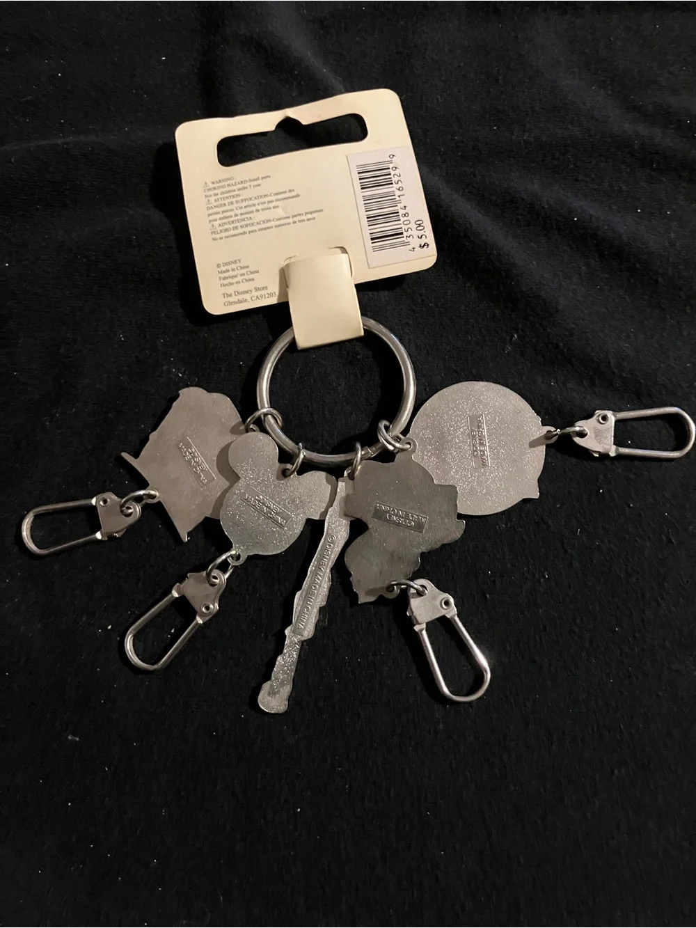 VTG Disney Store San Francisco Mickey Mouse Multi Charm Keychain NWT